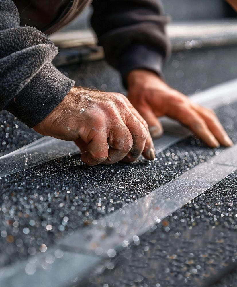 Pose de membrane d’étanchéité sur toit terrasse